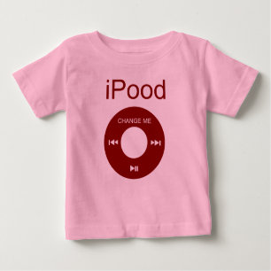 camisetas bebés divertidos de iPood