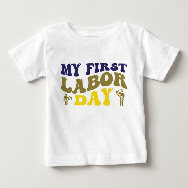 Camisetas bebes en el Día del Trabajo: Celebrar (Anverso)