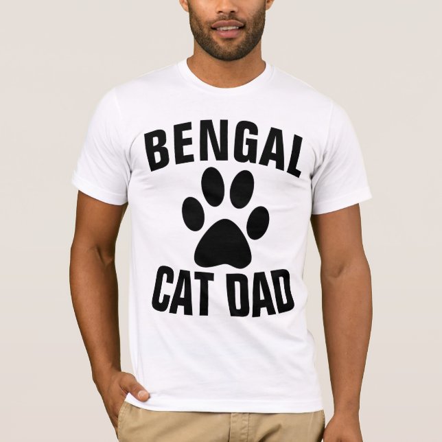 Camisetas BENGAL CAT DAD (Anverso)