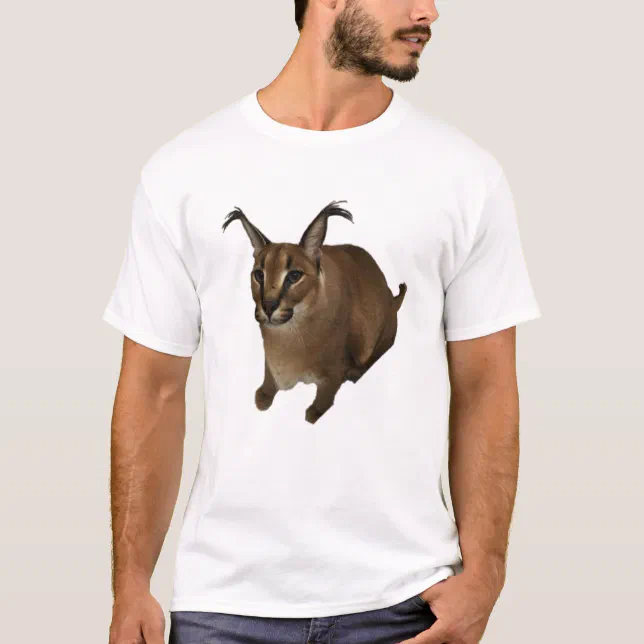 Big Floppa Meme Cat T-Shirt  Videos graciosos de animales