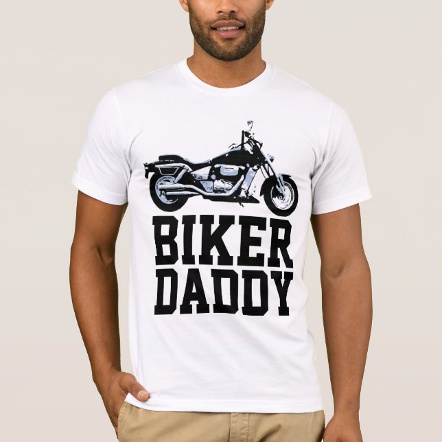 Camisetas BIKER DAD DADDY MOTORCYCLE (Anverso)