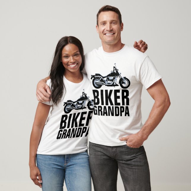 Camisetas BIKER GRANDPA, motocicleta (Unisexo)