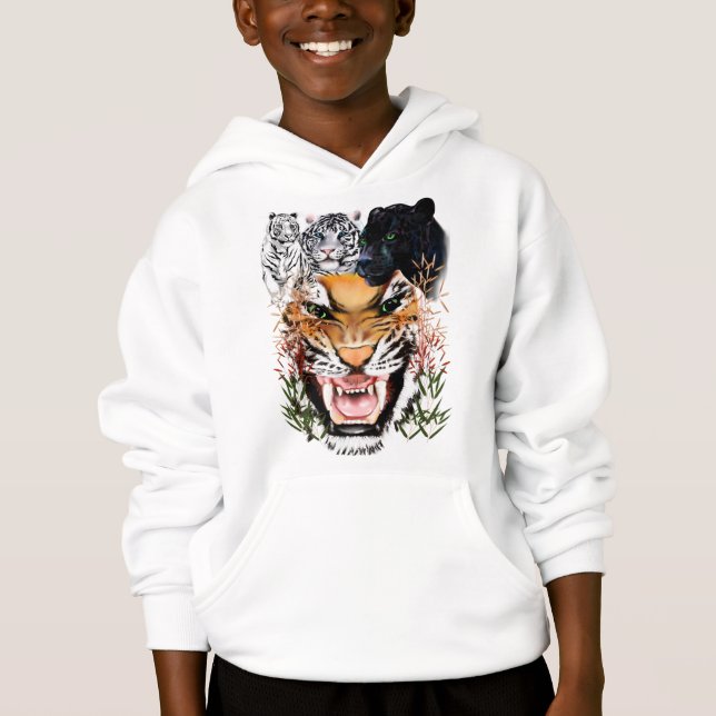 Camisetas blanco de los tigres (Anverso)