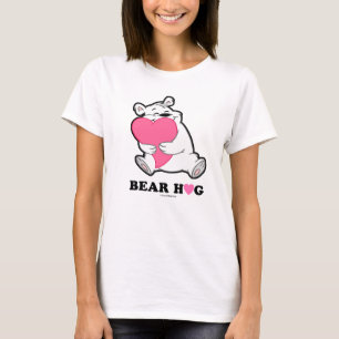 Camisetas blancos del abrazo del oso