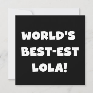 Camisetas blancos y negros del Mejor-est Lola del