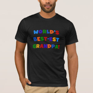 Camisetas brillantes de los colores del abuelo del