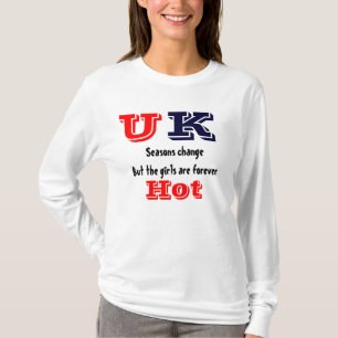 Camisetas calientes de los chicas de Reino Unido