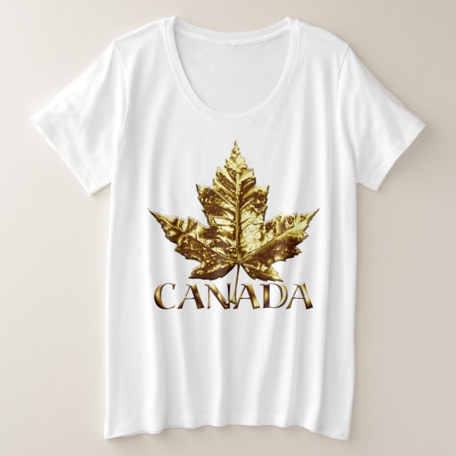 Camisetas Canada Shirt Plus Size Canada (Anverso del diseño)