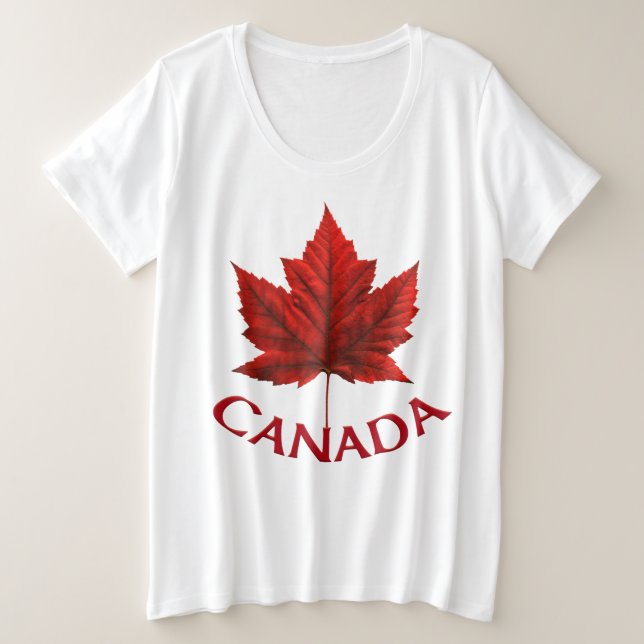 Camisetas Canada Shirt Plus Size Personalizadas (Anverso del diseño)