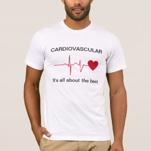 Camisetas cardiovasculares de la salud del corazón