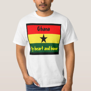 camisetas caseras y de corazón de Ghana