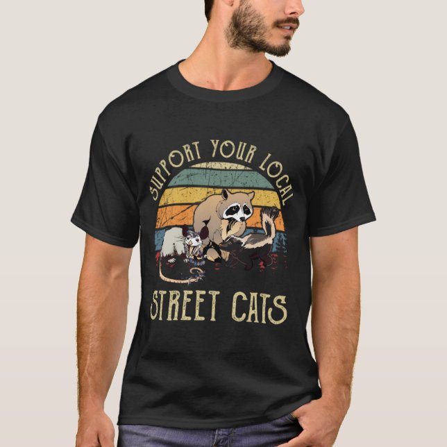 Camisetas Cat Camiseta Apoyo a los Gatos Locales V (Anverso)