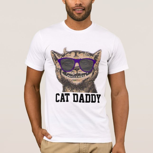 Camisetas CAT DADDY, gafas de sol CAT DAD (Anverso)