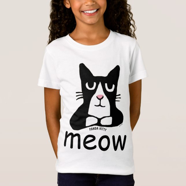 Camisetas CAT de TUXEDO, PINTORES DE PANda Kitty (Anverso)