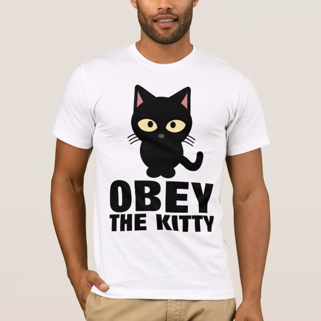 Camisetas CAT DIVERSAS, OBEDEN EL KITTY (Anverso)