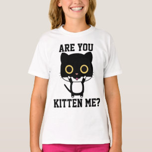 Camisetas CAT divertidas para los niños, ¿ME ESTÁS