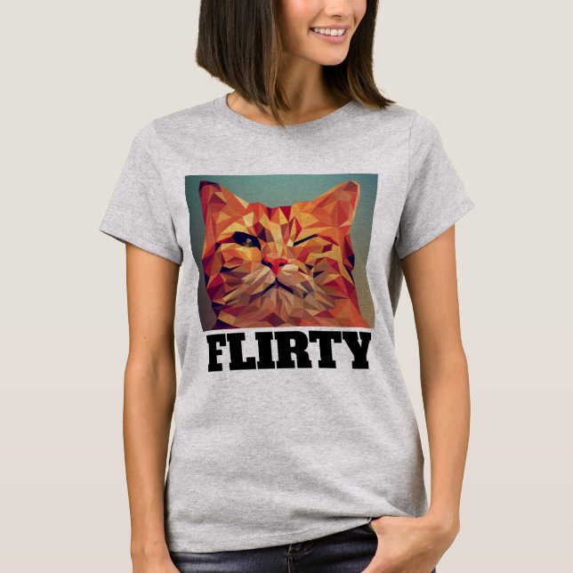 Camisetas CAT FLIRTY (Anverso)
