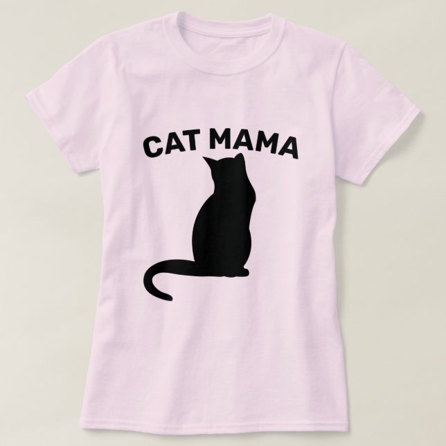 Camisetas CAT MOM (CAT MAMA) (Diseño del anverso)