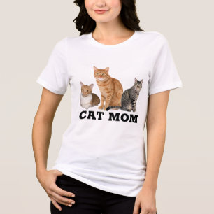 Camisetas CAT MOM (Ginger Tabby)