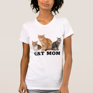 Camisetas CAT MOM (Ginger Tabby)