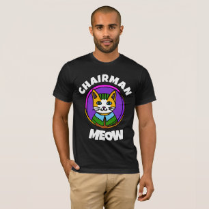 CAMISETAS CAT PARA MENOS DIVERSOS, PRESIDENTE MEOW