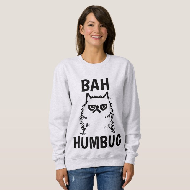 Camisetas CAT para Navidades divertidos, Grumpy (Anverso completo)