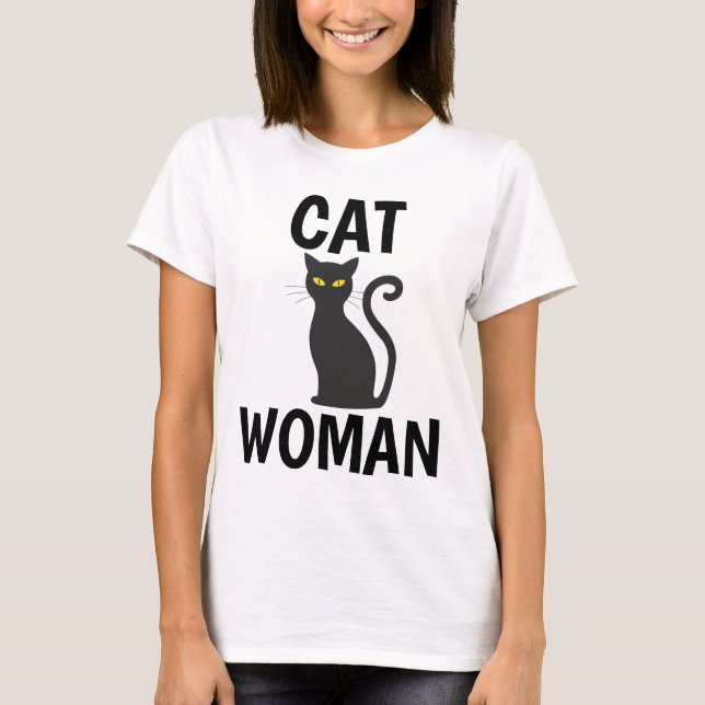 Camisetas CAT WOMAN Funny Cat (Anverso)