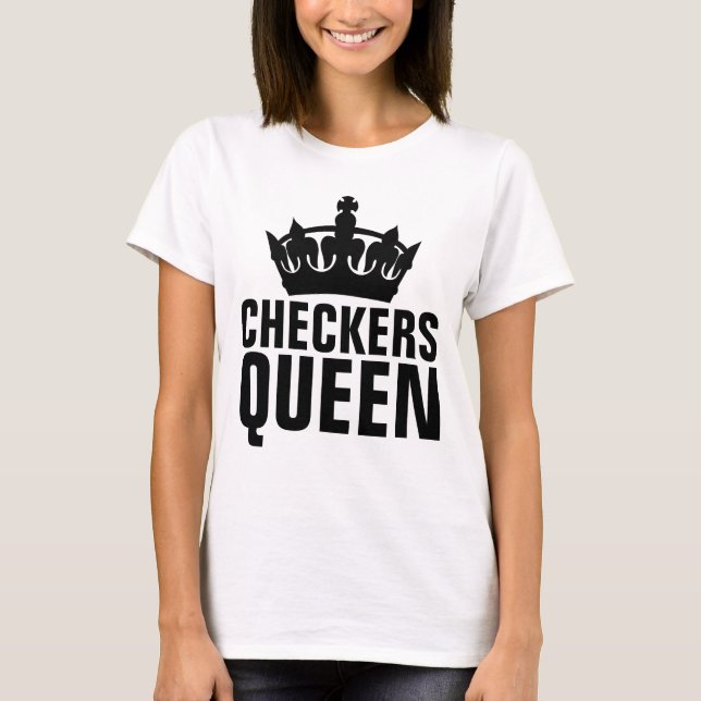 Camisetas CHECKERS QUEEN (Anverso)