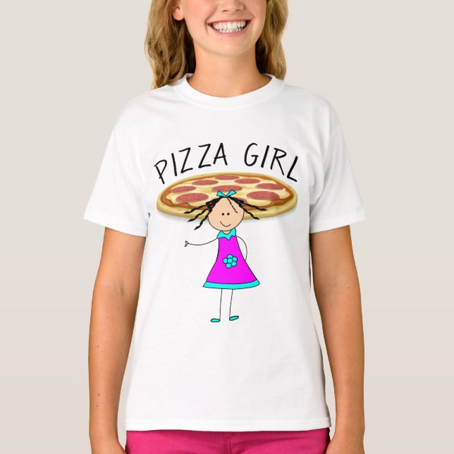 Camisetas CHICA PIZZA (Anverso)