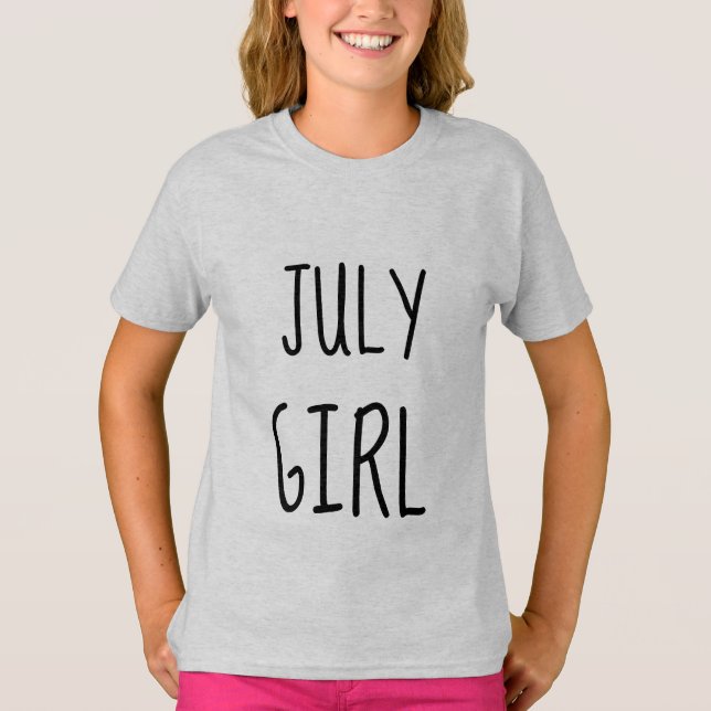 Camisetas CHICAS JULY BIRTHDAY (Anverso)