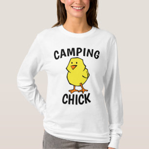 Camisetas CHICK CAMPING para damas