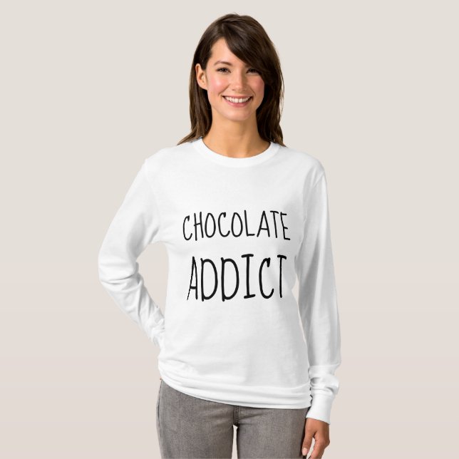 Camisetas CHOCOLATE ADDICT (Anverso completo)