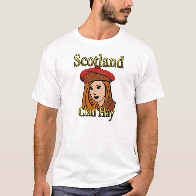 Camisetas Clan Hay Tartan Escocia (Anverso)
