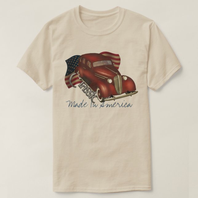 Camisetas clásicas americanas del coche (Diseño del anverso)