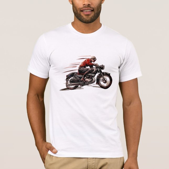 CAMISETAS CLÁSICAS DE LA MOTOCICLETA (Anverso)
