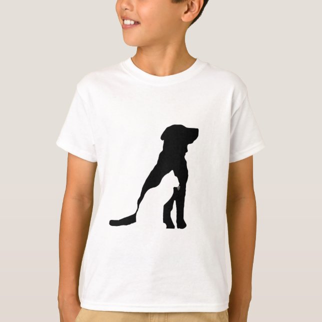 Camisetas clásicas para niños Silhouettes Of Dogs. (Anverso)
