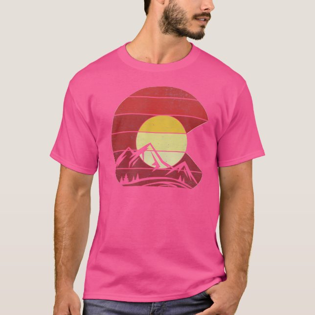 Camisetas Colorado Para Hombres Mujeres Montañas N (Anverso)