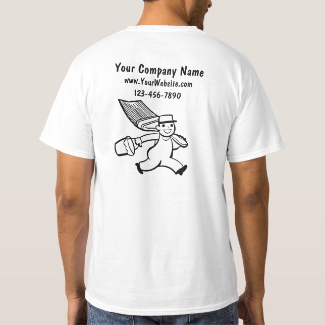 Camisetas comerciales para pintores (Reverso)
