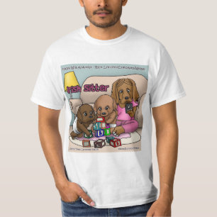 Camisetas Cómicas de Irish Sitters. Grandes Perros