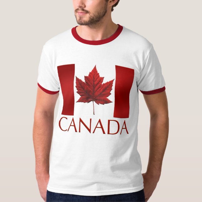 Camisetas con bandera de Canadá obsequios a Camise (Anverso)