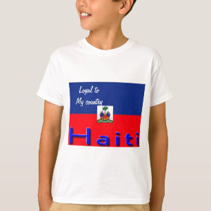 camisetas con bandera haití para niños