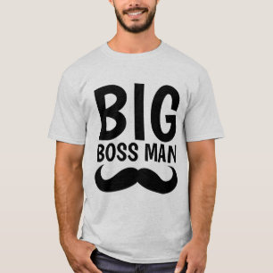 Camisetas con bigote de BIG BOSS MAN