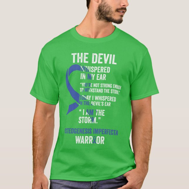 Camisetas con cinta de concienciación sobre Osteog (Anverso)