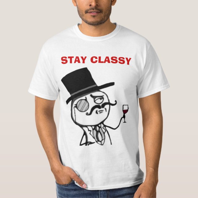 Camisetas con clase de la cara del meme del (Anverso)