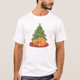 Camisetas con diseño de gato con ambiente navideño