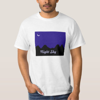 Camisetas con el cielo nocturno impreso