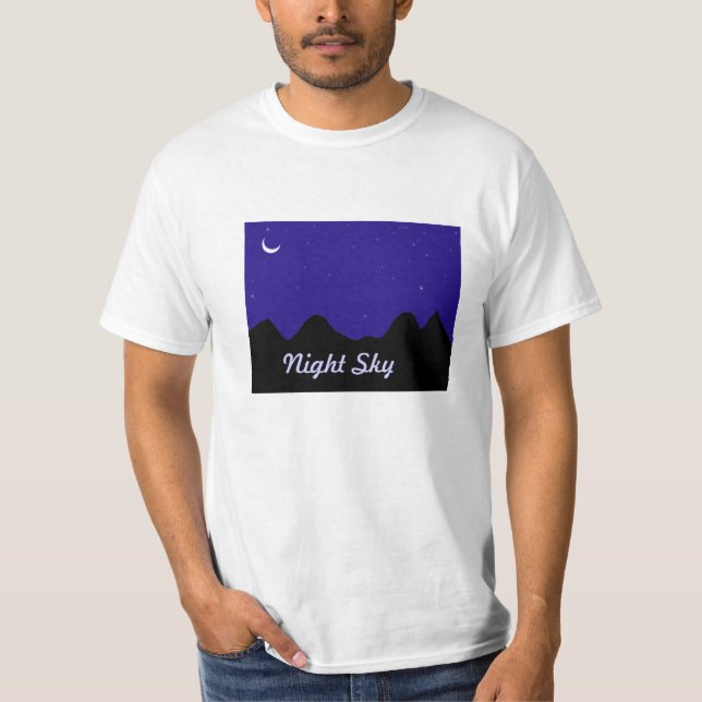 Camisetas con el cielo nocturno impreso (Anverso)