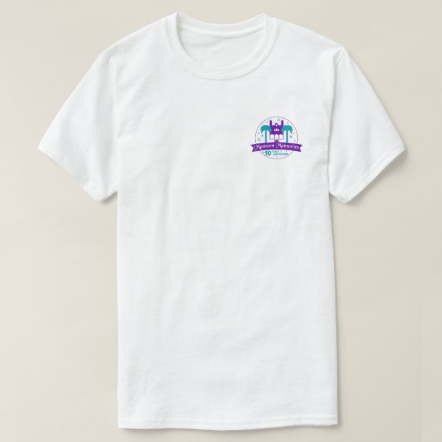 Camisetas con el logotipo de Mansion Recuerdos 10  (Diseño del anverso)