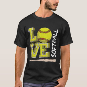 Camisetas con Frases Gráficas de Softbol para Chic