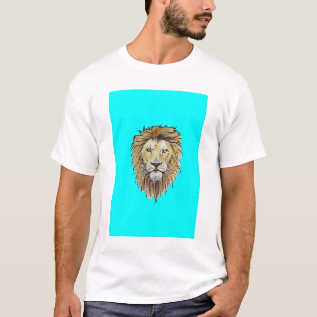 camisetas con grillos, camiseta de león (Anverso)